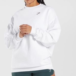 Gymshark oversized sweatshirt white